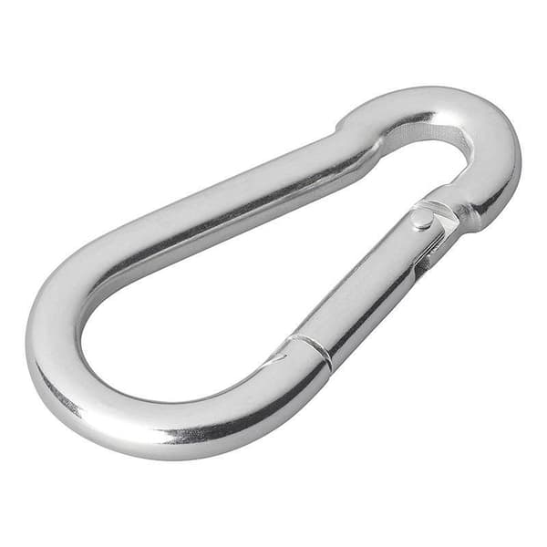 Karabiinikoukku metallia 8x80mm 2 kpl läpipainopakkauksessa