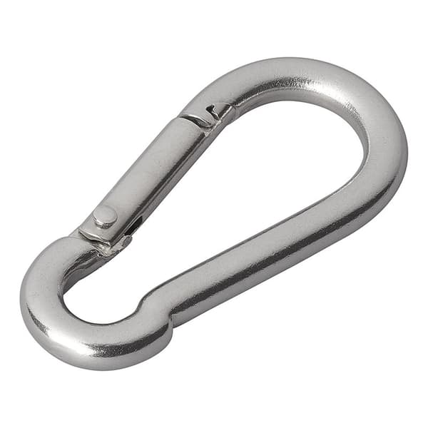 Karabiinikoukku ruostumatonta terästä 6x60mm
