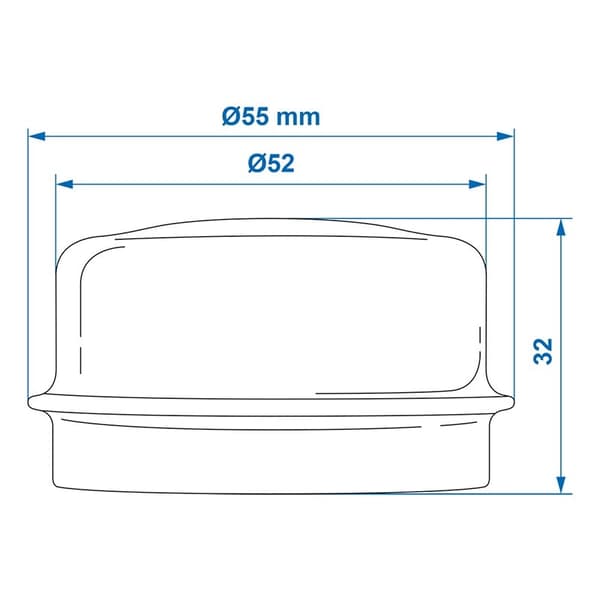 Napakansi Ø52mmx26mm sopii Knott/Hahn/Nieper