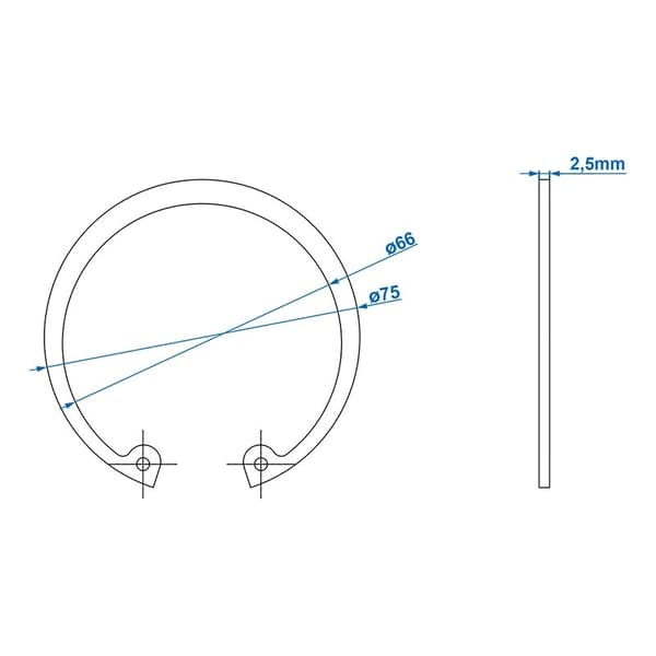 Låsring Ø72mm