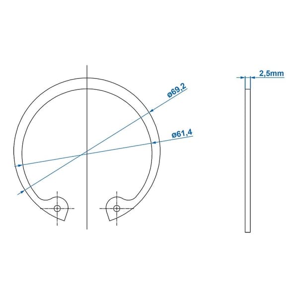 Låsring Ø64mm