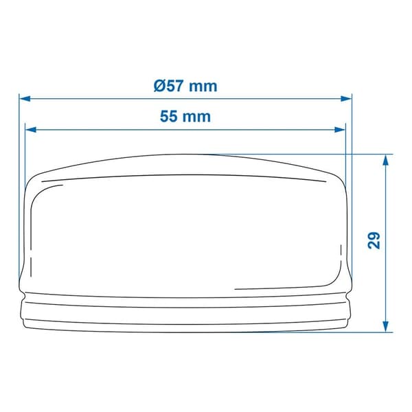 Napakansi Ø55mmx29mm soveltuu AL-KO:lle läpipainopakkauksessa
