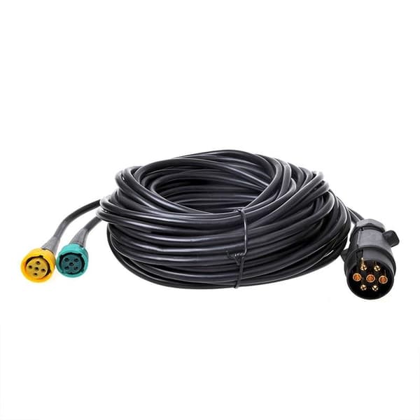 Ledningsnett 9M med plugg 7-pin og 2x kontakt 5-pin