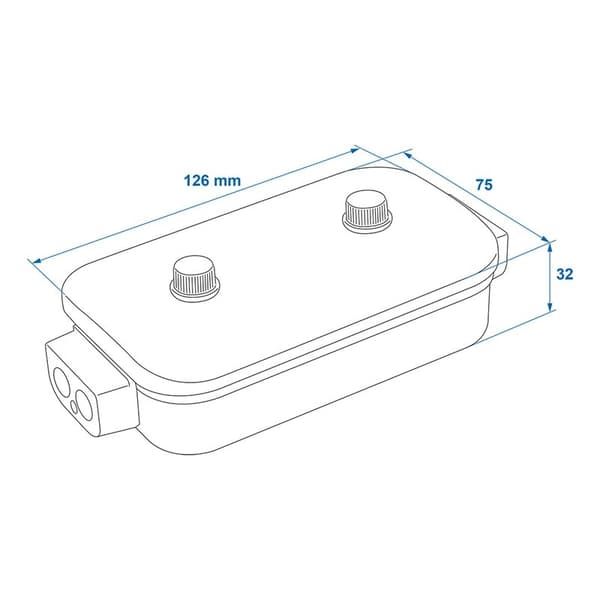 Kopplingsdosa plast 8x4-polig modell 1