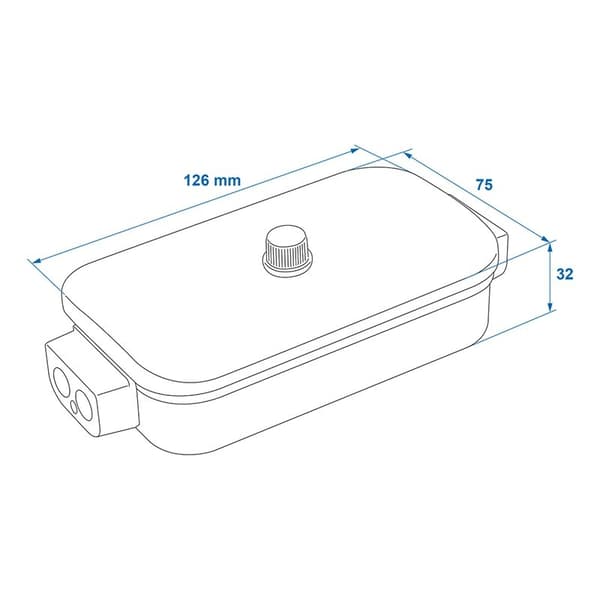 Koblingsboks plast 8x4-polet PMS