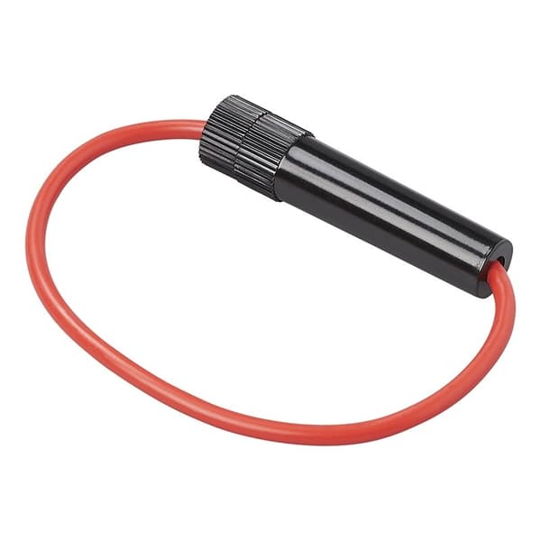 Sikringsholder in-line for glasssikring