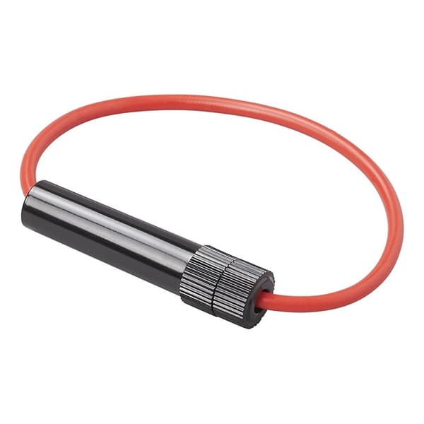 Sikringsholder in-line for glasssikring