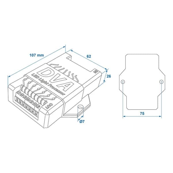 LED lys processor 12V til trailere