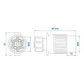Miniatyrbillede 7 af 7: Stik 13-pin PVC Multicon West type i blister