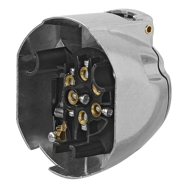 Sokkel 7+1-pins metall i blister