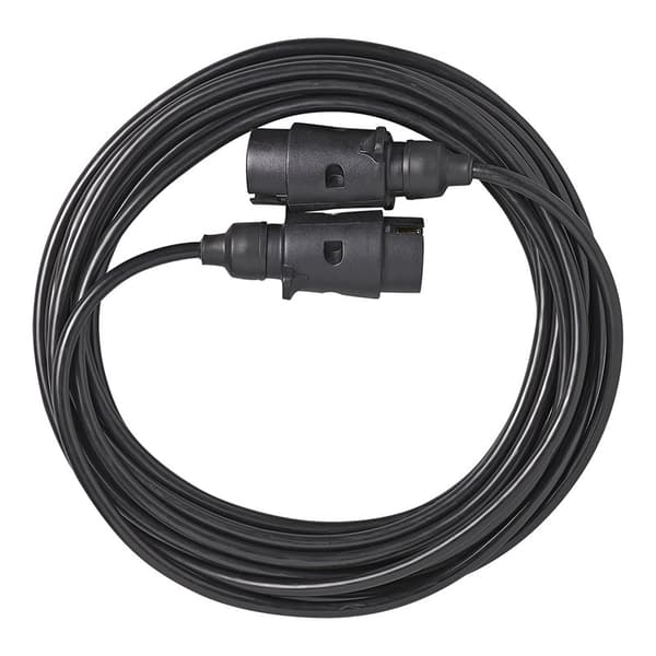 Forlængerkabel 7M med 2x 7-polet stik PVC