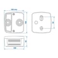 Miniatyrbilde 5 av 5: Baklykt 4 funksjoner 98x104mm PM
