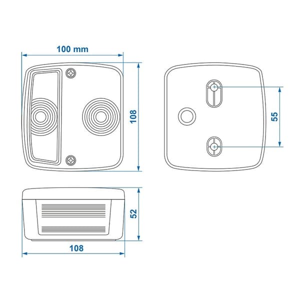 Baklykt 4 funksjoner 98x104mm PM