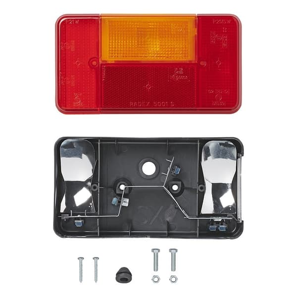 Baglygte 5 funktioner 194x104mm venstre