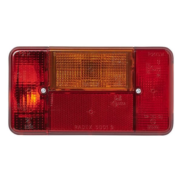 Baglygte 5 funktioner 194x104mm venstre