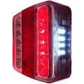 Miniatyrbillede 6 af 7: Baglygte 4 funktioner 98x105mm 14LED i blister