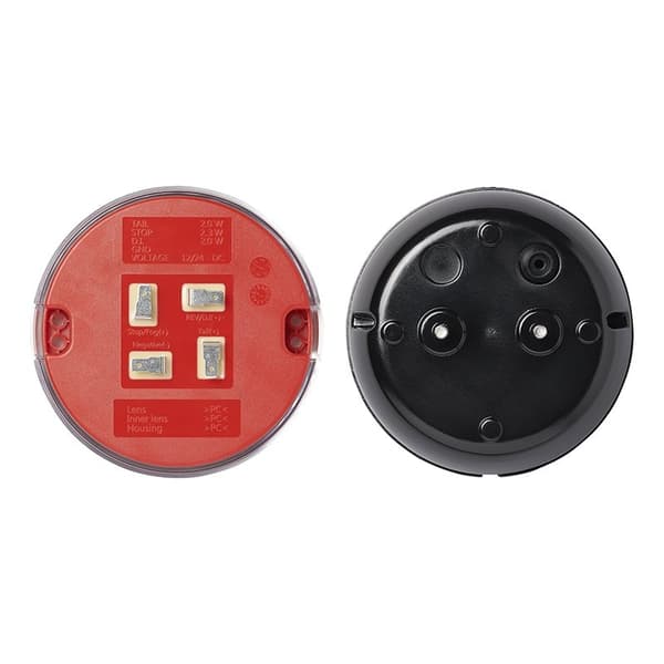 Baklykt 3 funksjoner 140mm LED med dynamisk indikatorlys