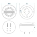 Miniatyrbilde 7 av 7: Baklykt 3 funksjoner 140mm LED med dynamisk indikatorlys