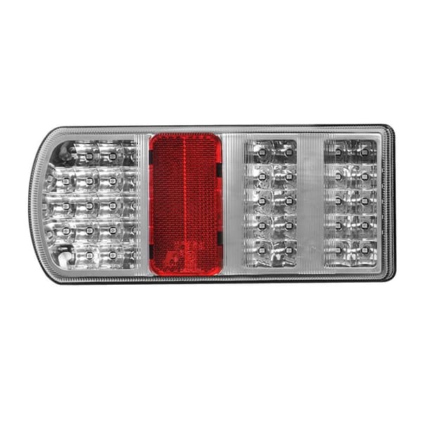 Baklykt 5 funksjoner 225x105mm 43LED venstre i blister