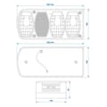 Miniatyrbilde 3 av 3: Baklykt 6 funksjoner 222x100mm venstre