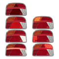 Miniatyrbilde 6 av 7: Baklykt 6 funksjoner 240x150mm LED venstre i blisterpakning