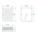 Miniatyrbillede 4 af 4: Tågebaglygte 100x81mm 19LED