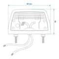 Miniatyrbilde 3 av 3: Nummerskiltlampe 68x38mm