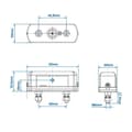 Miniatyrbilde 4 av 4: Nummerskiltlampe 85x35mm i blister
