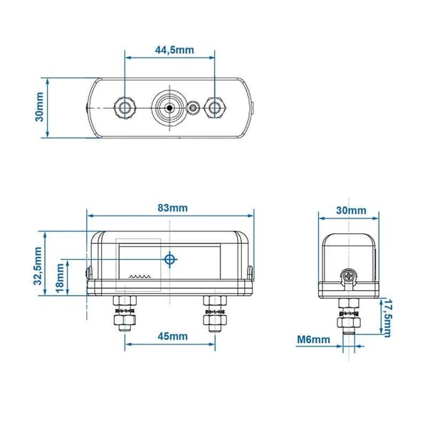 Nummerskiltlampe 85x35mm i blister
