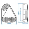 Miniatyrbilde 6 av 6: Baklykt 5 funksjoner 218x174mm høyre Q-Parts