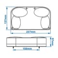 Miniatyrbilde 6 av 6: Baklykt 6 funksjoner 237x137mm venstre
