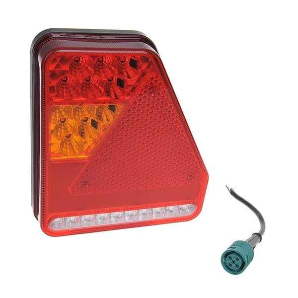 Baklykt 5 funksjoner 208x188mm 22LED høyre UK