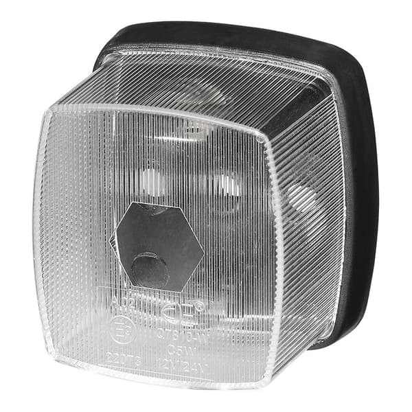 Front posisjonslampe hvit 65x60mm PM