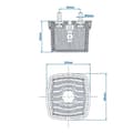 Miniatyrbilde 7 av 7: Front posisjonslampe hvit 66x62mm i blister