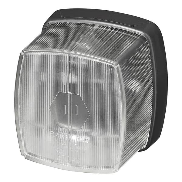 Front posisjonslampe hvit 66x62mm i blister