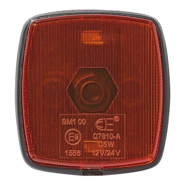 Sidemarkeringslampe gul 65x60mm PM