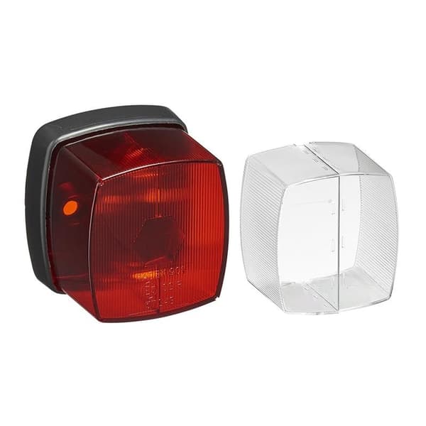 Bakre positionslykta röd 66x62mm