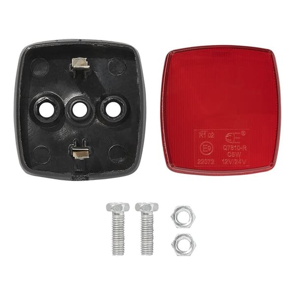 Baglygte rød 65x60mm PM i blister