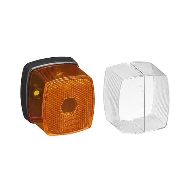 Sidomarkeringslampa bärnsten 66x62mm