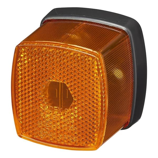 Sidomarkeringslampa bärnsten 66x62mm