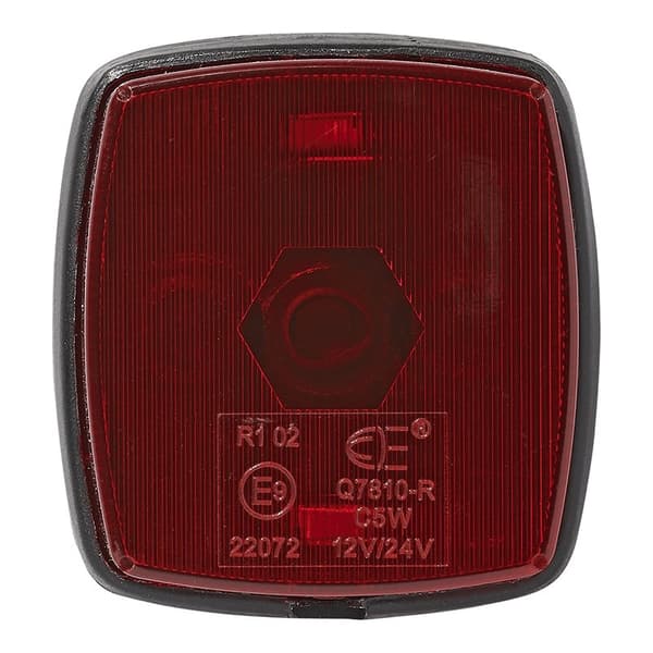 Baglygte rød 65x60mm PM