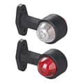 Miniatyrbilde 3 av 6: Konturmarkeringslampe rød/hvit 120mm rett