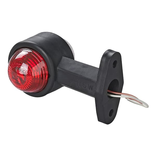Konturmarkeringslampe rød/hvit 120mm rett