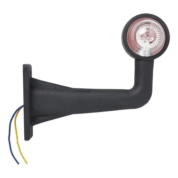 Konturmarkeringslampe rød/hvit 185mm rett vinkel