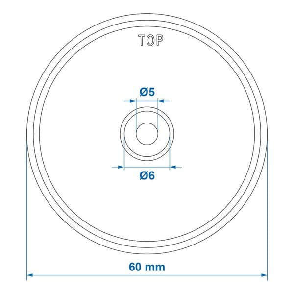 Heijastin keltainen 60mm ruuvattava 2 kpl läpipainopakkauksessa