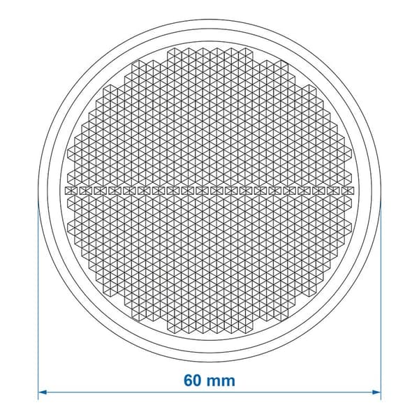 Heijastin keltainen 60mm itseliimautuva 2 kpl läpipainopakkauksessa