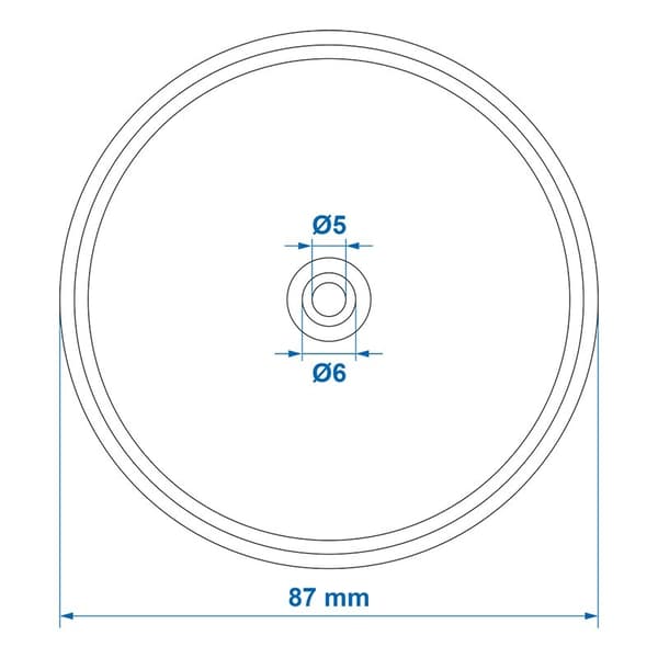 Heijastin valkoinen 80mm ruuvattava 2 kpl läpipainopakkauksessa