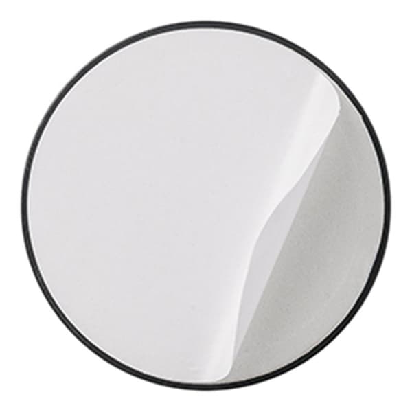 Keltainen 58mm itseliimautuva heijastin pohjalevyllä 2 kpl läpipainopakkauksessa