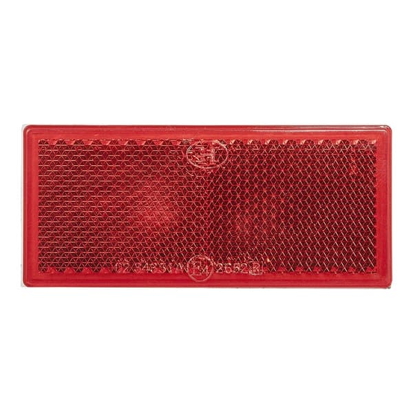 Reflektor rød 82x36mm selvklebende