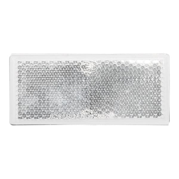 Heijastin valkoinen 82x36mm itseliimautuva 2 kpl läpipainopakkauksessa